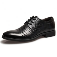 Men's Shoes Casual/Party & Evening/Office & Career Fashion Breathable Leather Shoes Black/Brown 38-44