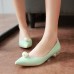 Women's Spring / Summer / Fall Pointed Toe Leatherette Outdoor / Office & Career / Casual Low Heel Pearl Green / Silver / Gray