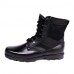 Shoes Leather / Canvas Outdoor / Athletic Boots Outdoor / Athletic Flat Heel Lace-up Black