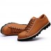 Men's Shoes Outdoor / Athletic / Casual Leather Oxfords Brown / Taupe