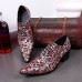 Men's Shoes Limited Edition Pure Handmade Wedding/Party & Evening Leather Oxfords Black/Wine