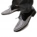 Men's Shoes Leather Wedding / Party & Evening Oxfords Wedding / Party & Evening Flat Heel Lace-up Black