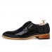 Men's Shoes Office & Career/Party & Evening/Casual Fashion Woven Patent Leather Oxfords Shoes Black/Red 38-43