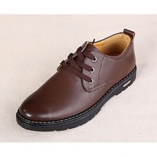 Men's Shoes Casual Leather Oxfords Brown