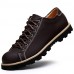 Men's Shoes Outdoor / Athletic / Casual Leather Oxfords Brown / Taupe