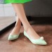 Women's Spring / Summer / Fall Pointed Toe Leatherette Outdoor / Office & Career / Casual Low Heel Pearl Green / Silver / Gray