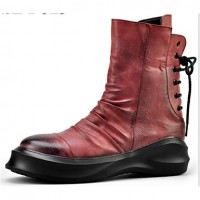 Shoes CasualBoots Black / Yellow / Burgundy