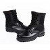 Shoes Leather / Canvas Outdoor / Athletic Boots Outdoor / Athletic Flat Heel Lace-up Black