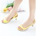 Women's ShoesStiletto Heel Heels/Open Toe Sandals Dress Black/Blue/Yellow/Green/Pink/White