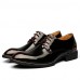 Men's Shoes 2016 New Style Hot Sale Party/Office/Casual Black/Burgundy Patent Leather Oxfords