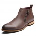 Shoes OfficeCareer / PartyEvening / Casual Leather Boots Black / Brown / Gray