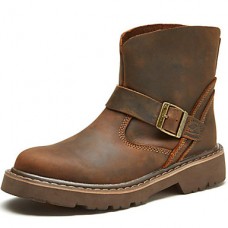 Shoes Outdoor / OfficeCareer / PartyEvening / Athletic / Casual Leather Boots Brown