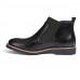 Shoes Leather OfficeCareer / Casual Boots OfficeCareer / Casual Low Heel Split Joint Black / Brown / Burgundy