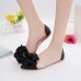 Women's Flats Spring / Fall Ballerina / Pointed Toe Leatherette Outdoor / Office & Career / Casual Flat Heel Applique