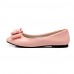 Women's Shoes Patent Leather Flat Heel Round Toe Flats Outdoor / Dress / Casual Black / Green / Pink / Beige