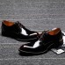 Men's Shoes 2016 New Style Hot Sale Party/Office/Casual Black/Burgundy Patent Leather Oxfords