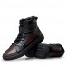 Shoes Casual Leather Boots Black / Brown