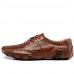 Men's Shoes Casual Leather Oxfords Black / Brown