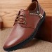 Men's Shoes Leather Outdoor / Office & Career Oxfords Outdoor / Office & Career Lace-up / Others Black / Brown / Orange