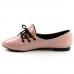 Women's / Girl's Spring / Summer / Fall / Winter Pointed Toe Patent Leather Outdoor / Dress / Casual Flat Heel Lace-upBlack / Pink /