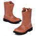 Shoes Outdoor / Athletic / Casual Leather Boots Black / Brown