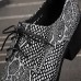 Men's Shoes Limited Edition Oriental Temperament Nightclub/Party Top Layer Leather Oxfords Silver