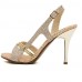 Women's Spring / Summer / Fall / Winter Heels / Pointed Toe / Open Toe Leather Dress / Party & Evening Stiletto Heel Buckle Gold