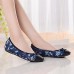 Women's Shoes Fabric / Leatherette Flat Heel Comfort / Round Toe / Closed Toe Loafers Casual Blue