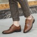 Men's Shoes Casual/Party & Evening/Office & Career Fashion Breathable Leather Shoes Black/Brown 38-44