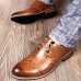 Men's Shoes 2016 Inner Height Increasing Party / Office Black/Brown Comfort Leather Oxfords for Sales Promotions