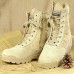 Shoes 2016 Hot Sale Outdoor/Work Leather/Synthetic Hard-wearing Combat Boots Black / Beige