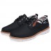 Men's Shoes Leather Casual Oxfords Casual Flat Heel Lace-up Black / Blue / Brown / White