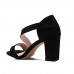 Women's Sandals Square Toe Fleece heels Chunky Summer Sandal with Magic Tape Dress/Casual More Colors Available