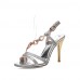 Women's Shoes Stiletto Heel Pointed Toe Sandals Dress Silver/Gold